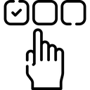 Icono de selección de audífonos